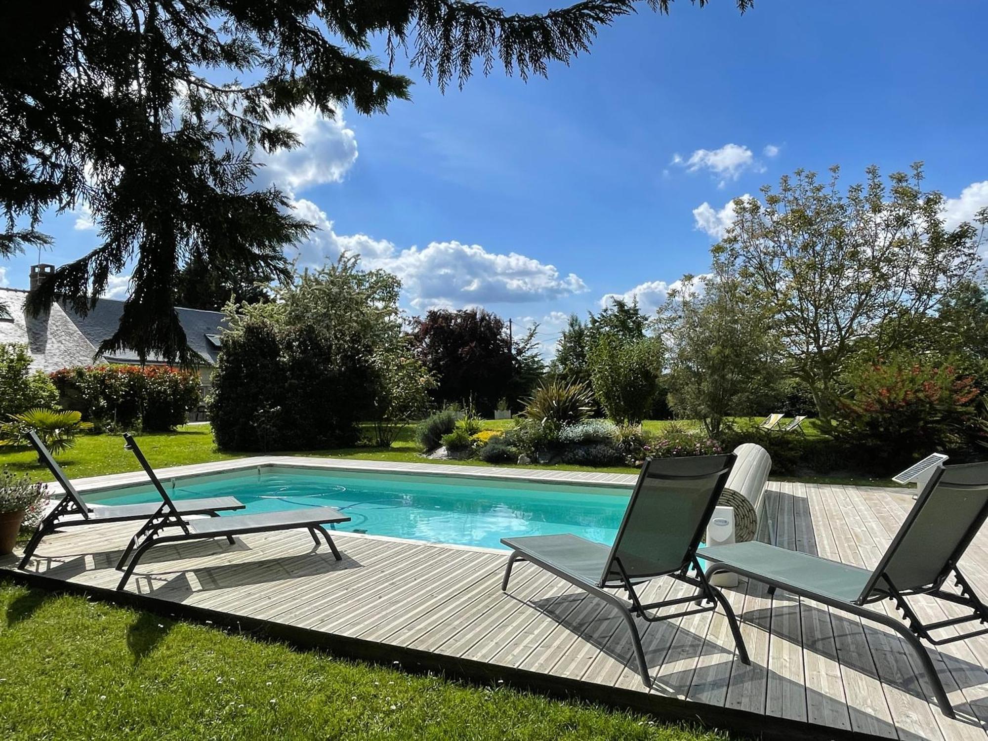 Chambres D Hotes Avec Piscine Et Spa La Foliere Saumur Villebernier Екстер'єр фото
